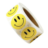 500pcs Emoji Stickers, Yellow Smiley Face
