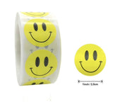 500pcs Emoji Stickers, Yellow Smiley Face