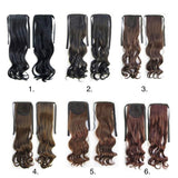 5 Pcs Ponytail Hair Extension, Multiple Colors - Front View