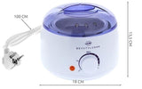 Wax heater for hair removal, white - Rear View