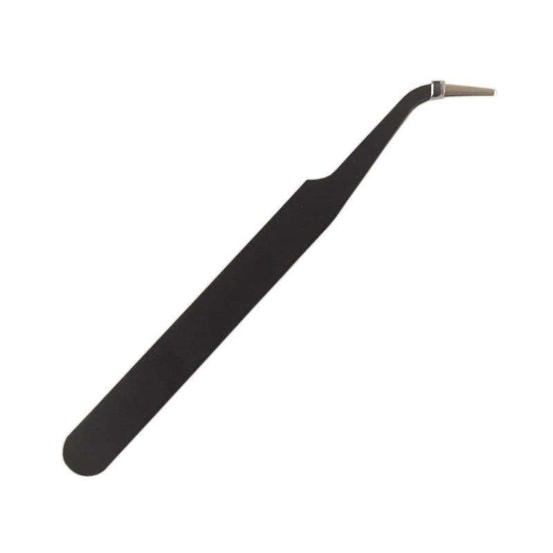 Black Tweezers for Nail Decorations and Eyelash Extensions