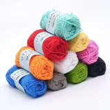 10-pack Cotton Yarn 150g MultiColor, for Knitting and Crochet - Front View