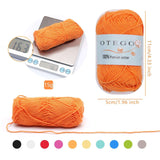 10-pack Cotton Yarn 150g MultiColor, for Knitting and Crochet - Rear View