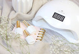 48W UV lamp for gel polish with motion sensor, White - 45-Degree Angle