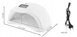 48W UV lamp for gel polish with motion sensor, White - Rear View