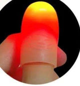 2pcs Magic Glow Thumb Lights for Party Tricks, Red