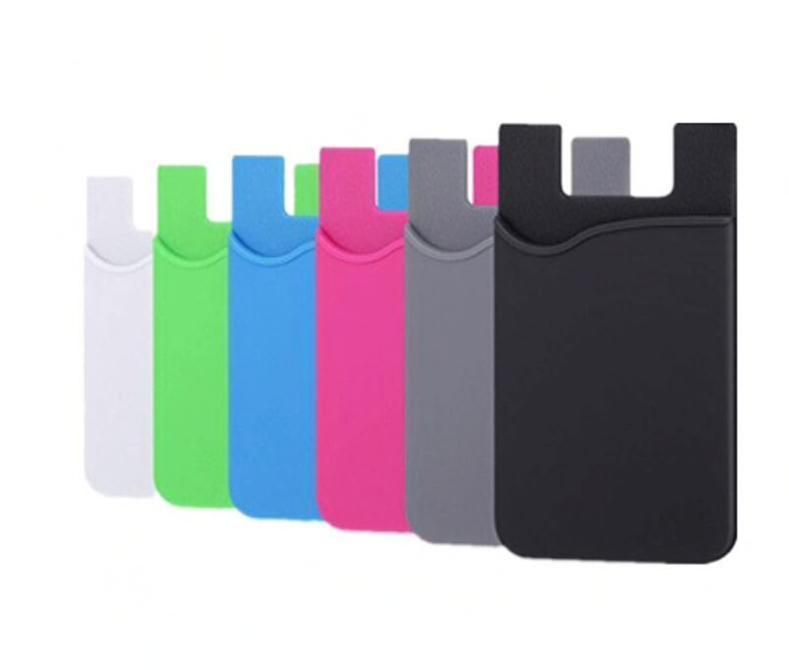 2-pack Universal Mobile Wallet Card Holder, Self-Adhesive Light Pink