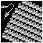50pcs Earring Backs, Nickel-Free Latex Transparent
