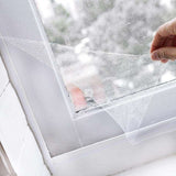 Mosquito Net White 130x150cm Cuttable, for Windows - Side View