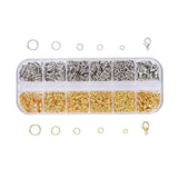 Jewelry Making Kit with Pliers, Wire and Rings - DIY Silver Gold Craft Supplies - Front View