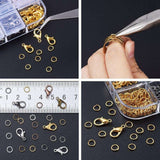 Jewelry Making Kit with Pliers, Wire and Rings - DIY Silver Gold Craft Supplies - Low Angle