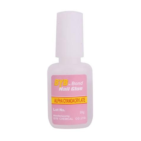 3pcs Nail Glue with Brush, 10g, Super Grip Tip Glue