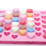 55 Hearts Ice Chocolate Jelly Mold, Pink