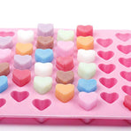 55 Hearts Ice Chocolate Jelly Mold, Pink