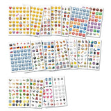 912pcs Emoji Stickers, MultiColor - Front View