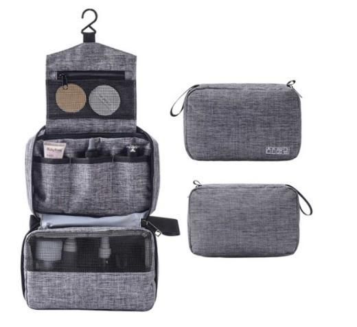 Hanging Toiletry Bag for Travel, Black