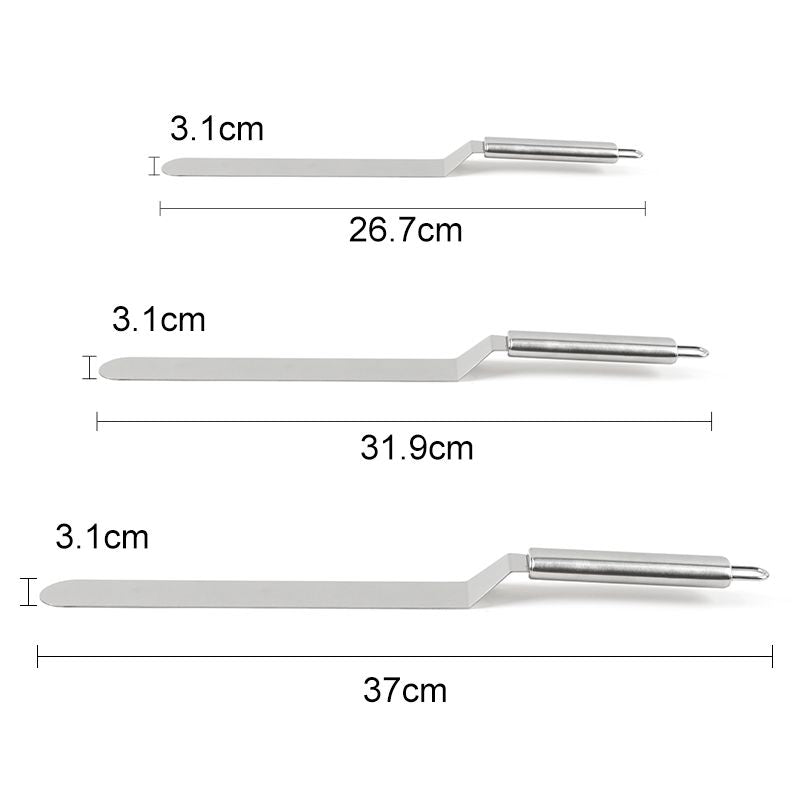 3 Pcs Silver Palette Knife Spatula for Cake Decorations