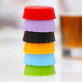 Beer saver vacuum sealer stopper, 6-pack, MultiColor for beer lovers - Side View