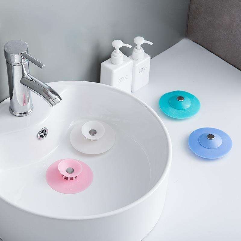 4 Pcs Hair Trap Stopper for Bathtub and Sink, White