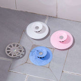 4 Pcs Hair Trap Stopper for Bathtub and Sink, White - Close-Up Angle