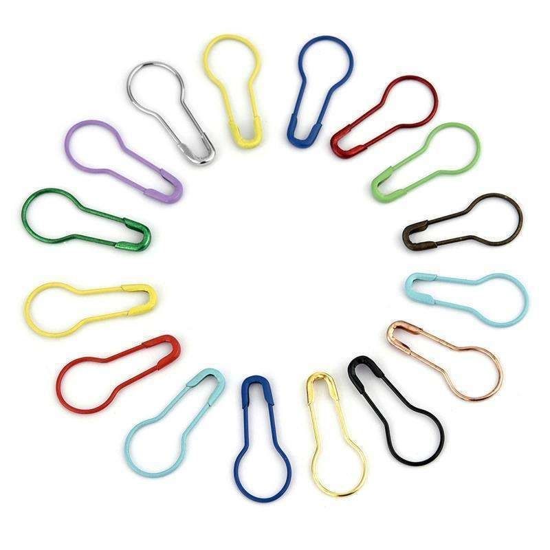 100 Metal Stitch Markers, MultiColor