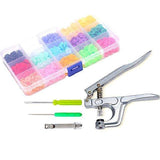 Plastic Snap Fasteners Pliers for Colorsnaps, MultiColor - Top-Down View