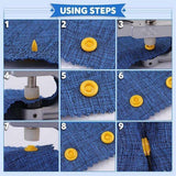 Plastic Snap Fasteners Pliers for Colorsnaps, MultiColor - Rear View