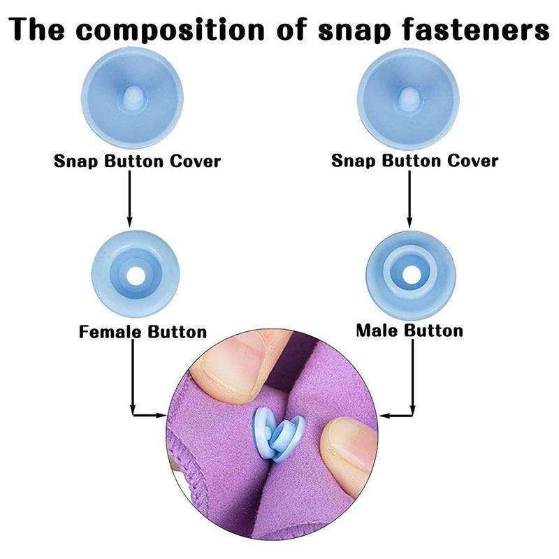 Plastic Snap Fasteners Pliers for Colorsnaps, MultiColor