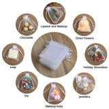 100pcs Organza Bags, 9x7cm - Hand-Sewn Multicolor Gift Bags for Wedding Party Favors