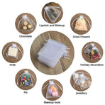 100pcs Organza Bags, 9x7cm - Hand-Sewn Multicolor Gift Bags for Wedding Party Favors
