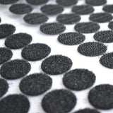 1500 pairs Round Self-Adhesive Velcro Black, 12mm