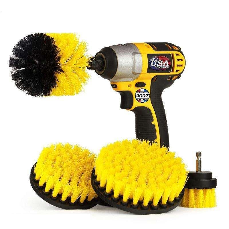 4-pack MultiColor Scrubbing Brushes for Drill and Screwdriver