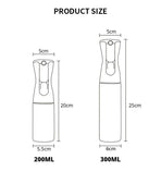 200ml Glass Spray Bottle for Oil and Vinegar, Black