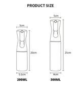 200ml Glass Spray Bottle for Oil and Vinegar, Black - 45-Degree Angle