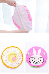 5PCS Waterproof Swimming Cap and Shower Cap - Close-Up Angle