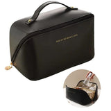 Black Spacious Toiletry Bag for Travel, Makeup Bag