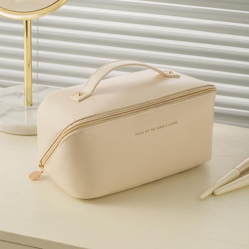 Black Spacious Toiletry Bag for Travel, Makeup Bag