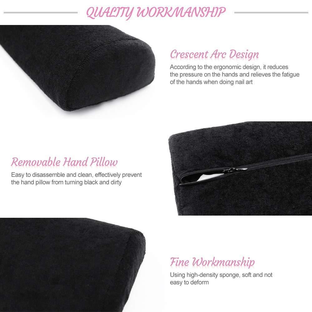 Leopard Nail Cushion Wrist Support for Manicure, UV Gel Acrylic Nail Art