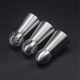 3pcs large liquor spouts stainless steel silver - 45-Degree Angle
