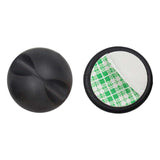 6-Pack Self-Adhesive Round Cable Holders, Black - Rear View