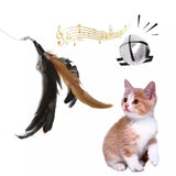 5pcs MultiColor Cat Toys with Springs, Telescopic - Side View