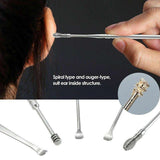 Earwax Removal Kit Stainless Steel Silver