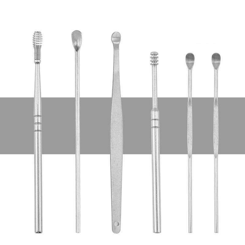 Earwax Removal Kit Stainless Steel Silver