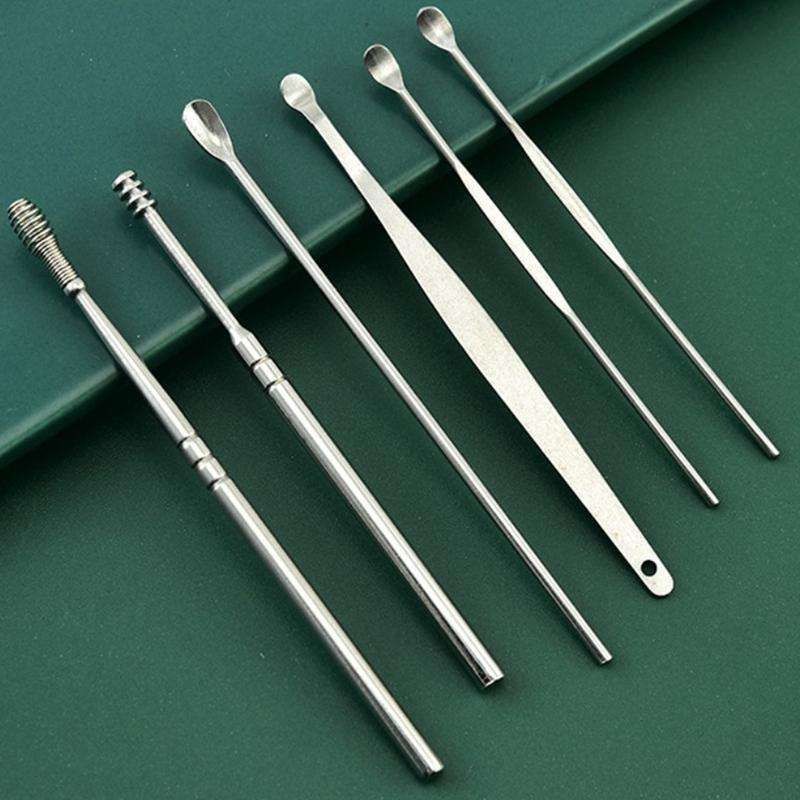Earwax Removal Kit Stainless Steel Silver