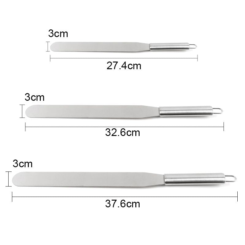 37.6cm Palette Knife Spatula Cake Decorations, Silver