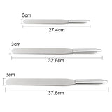 37.6cm Palette Knife Spatula Cake Decorations, Silver - Side View