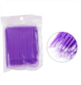 100pcs Micro Cotton Swabs, Blue