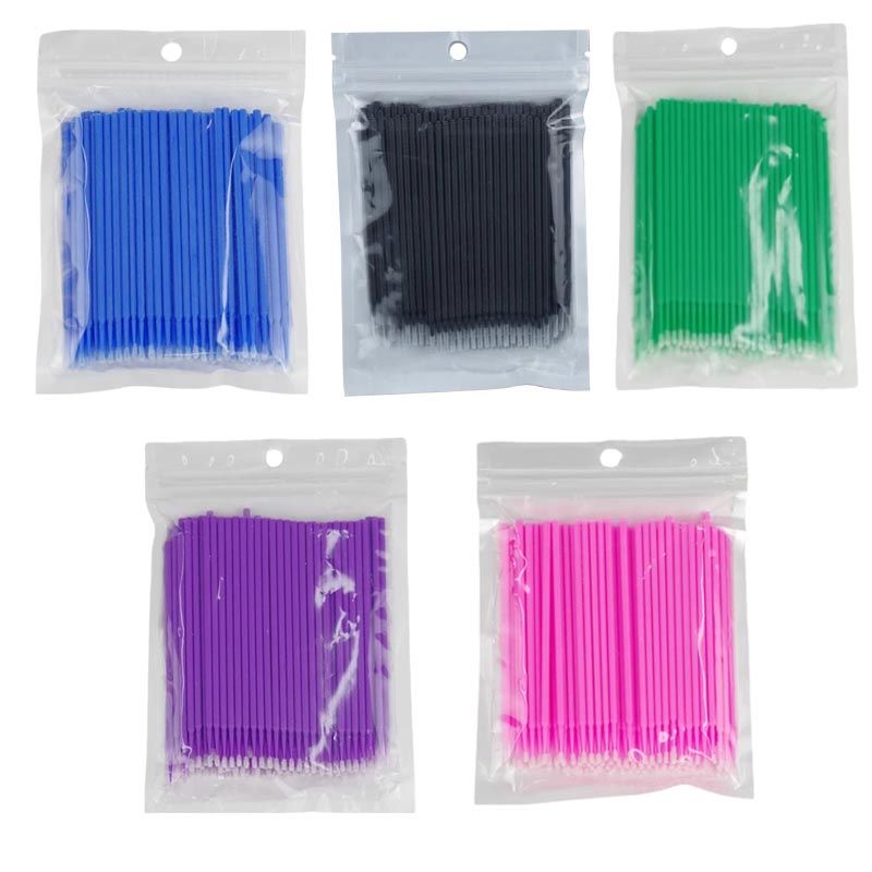100pcs Micro Cotton Swabs, Blue