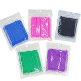 100pcs Micro Cotton Swabs, Blue - Extra Image