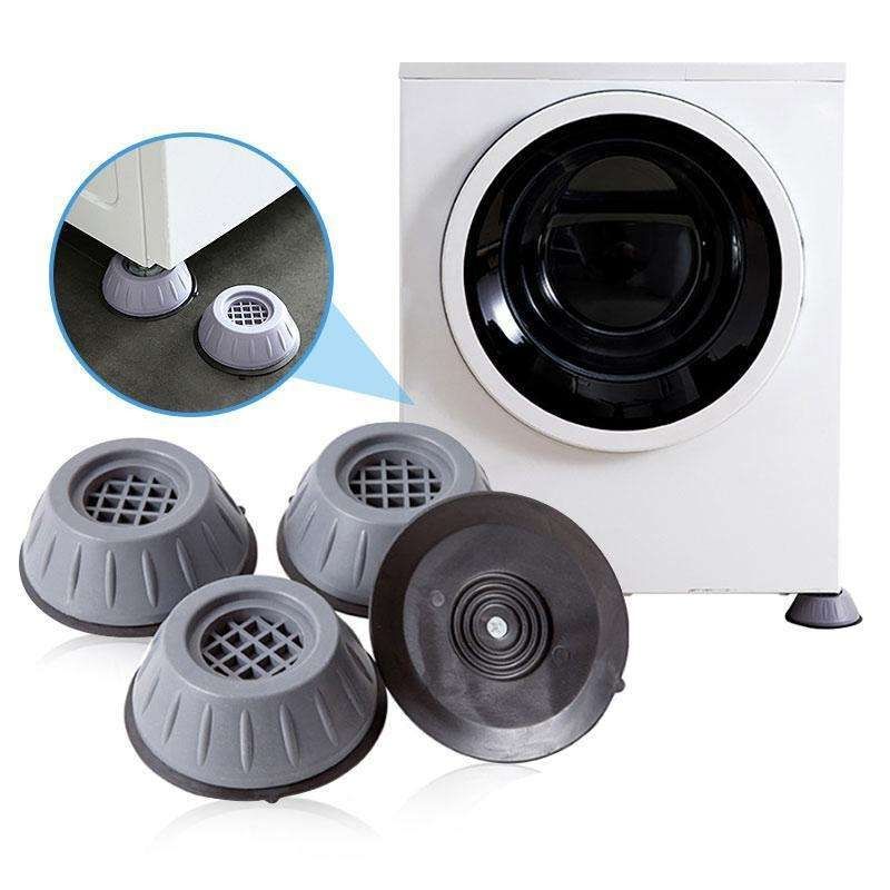 Washing Machine Vibration Dampers, Grey, 4-Pack, Compatible with Bosch Samsung LG